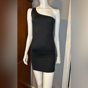 Bodycon One-Shoulder Strap Mini Dress
